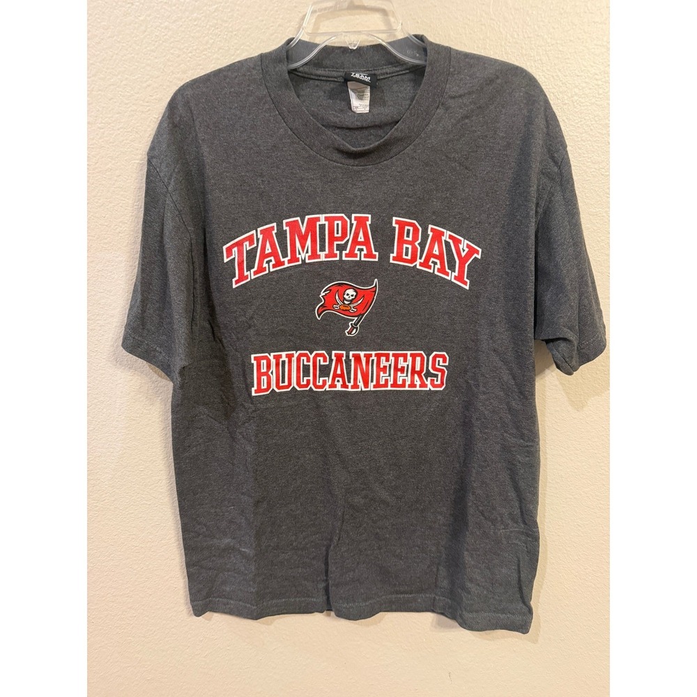 Mens Tampa Bay Buccaneers NFL Team Apparel Short Sleeve T Shirt Gray Size L
